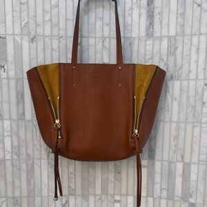 Chloe Milo Fringe Leather Tote Bag